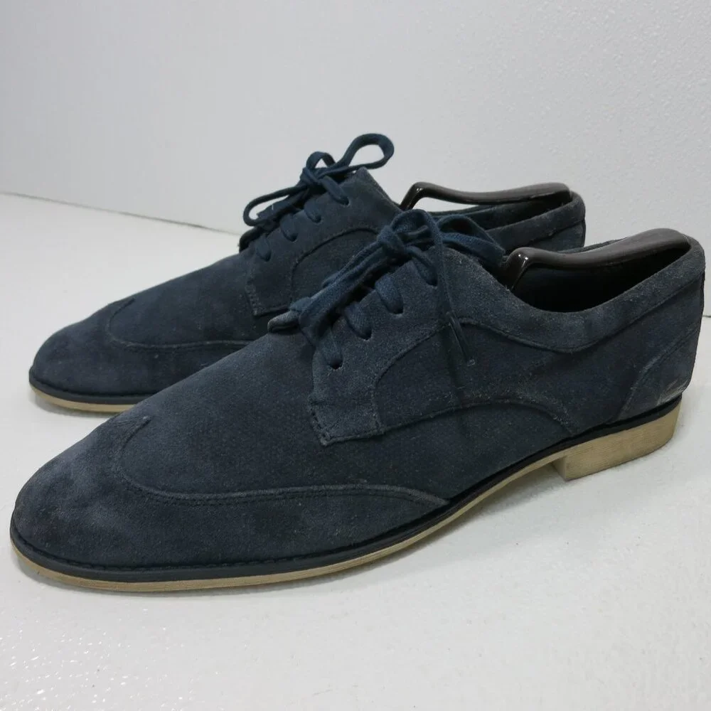 Lacoste Paris Men Suede Leather Casual Oxford Comfortable Footwear Shoes Sz 10.5